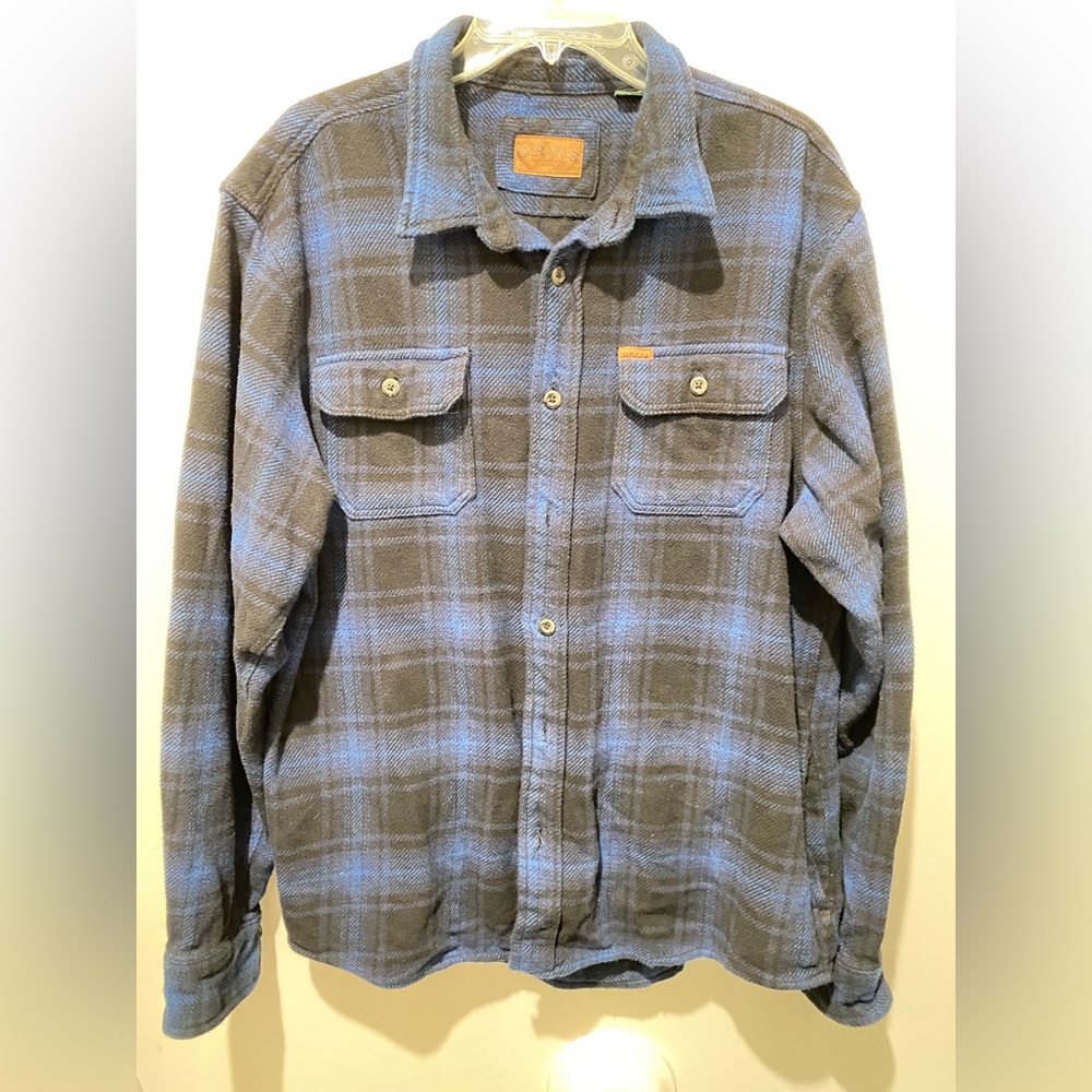Orvis Heavy Weight Flannel plaid Shirt Men XL